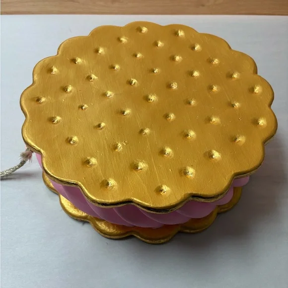 Pink ice cream sandwich tabletop decor